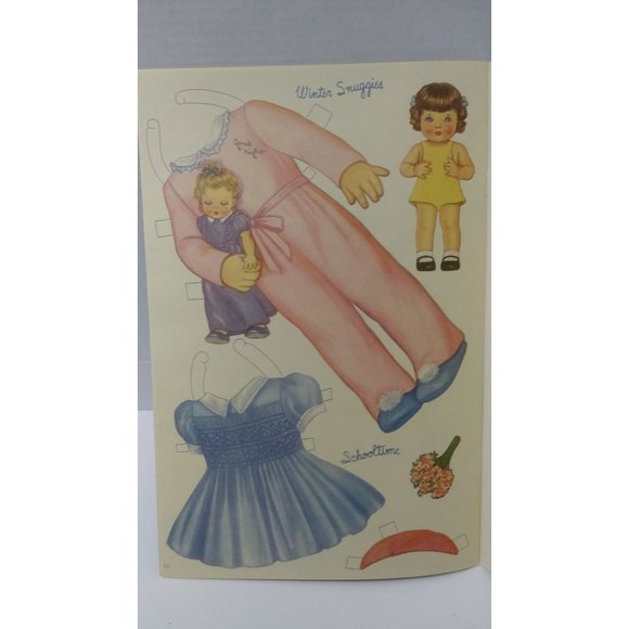 Vintage Sleeping Dolls paper dolls by Queen Holden, 1985 redo, Merrill, Uncut bo - Picture 9 of 10
